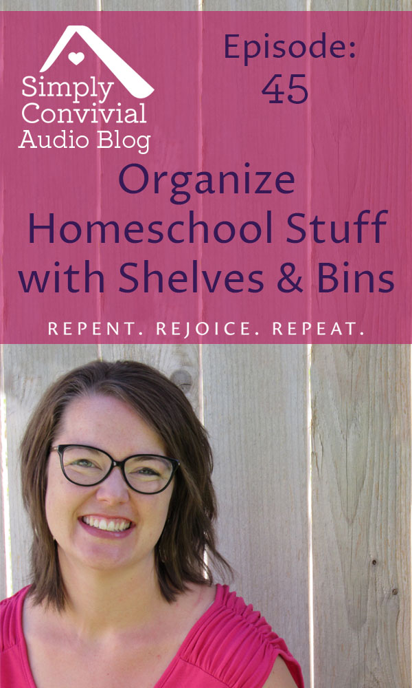 You need to find homes for the homeschool stuff