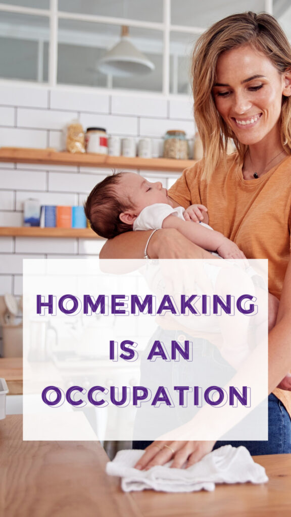 Yes, you can enter homemaker as your occupation even on tax returns and