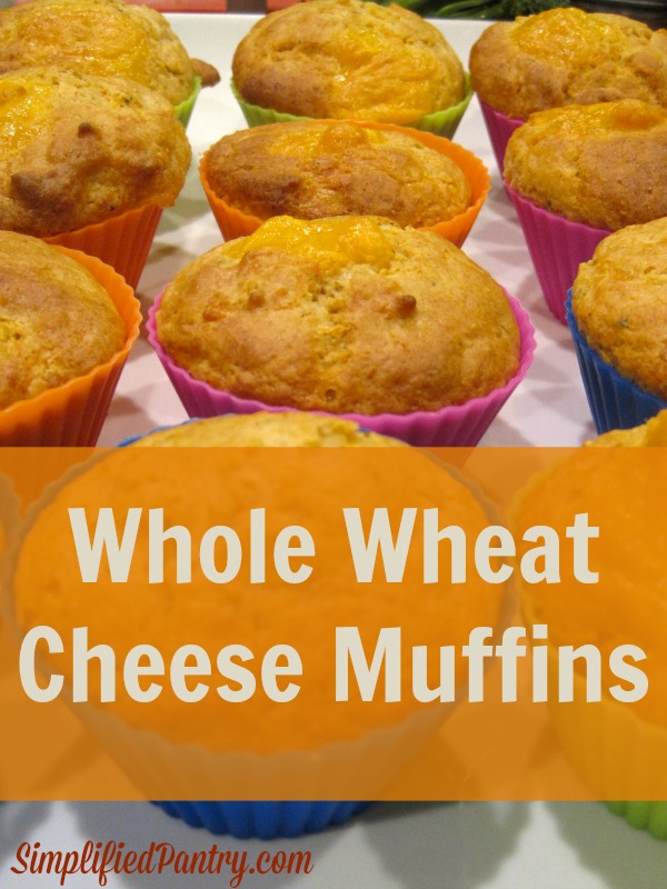 My kids have been loving these cheese muffins. They are not sweet cheese muffins, but they pack a punch of cheesy goodness. They are fluffy and soft, keep well, and freeze well.