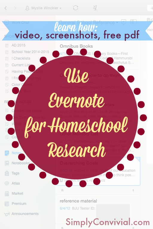 Ditch Pinterest, Use Evernote for Homeschool Research