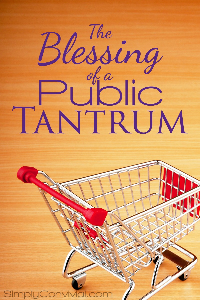 We can thank God when our toddler throws a tantrum in public. Read why it can be a blessing in disguise for us.