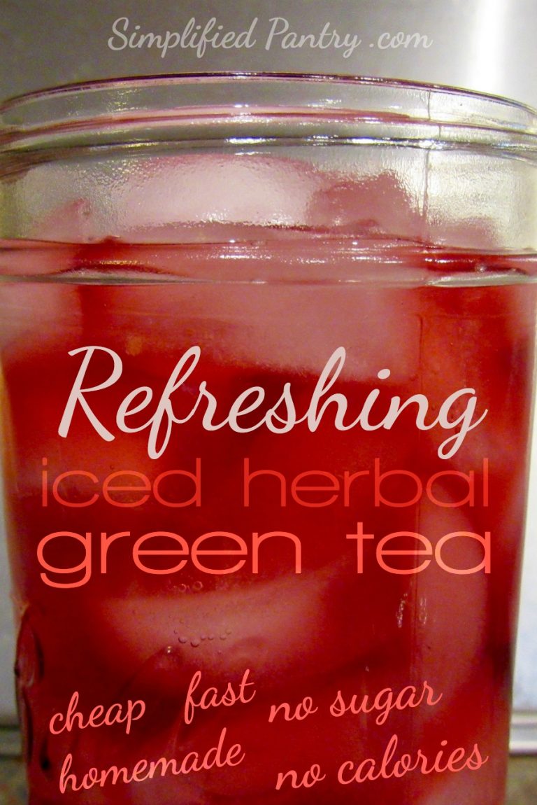 Refreshing Iced Herbal Green Tea – no sugar! – Easy Recipe