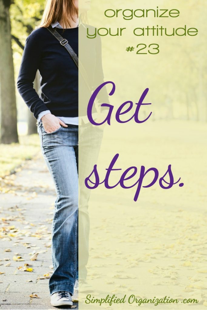 Getting steps is the structure I've set around taking a time out to put myself back to rights.Fresh air and physical activity support the goal: get steps
