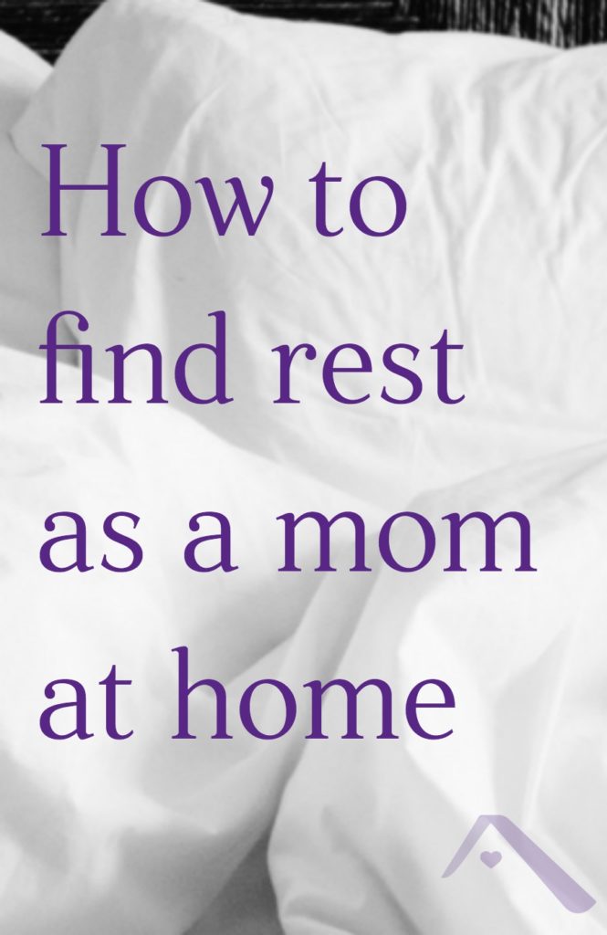 If your idea of a rest is burying your head in the sand and ignoring the chaos, I have a news flash: You won't come back refreshed and ready to dig in. There are 3 kinds of rest we must intentionally build into our lives as moms at home. Find out what they are.