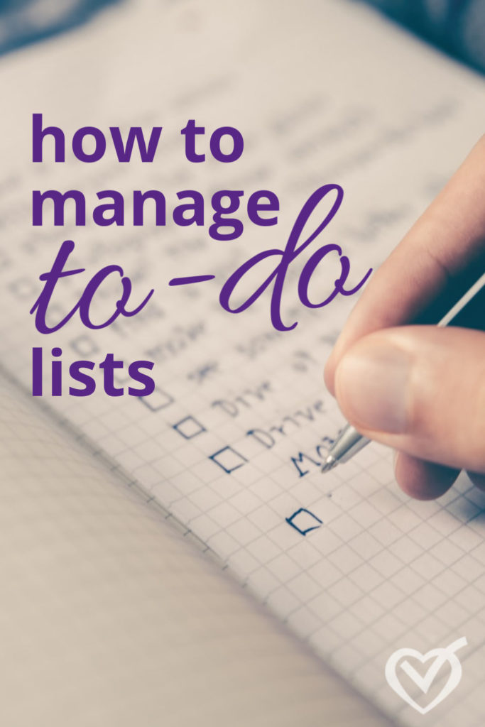 How to manage a to-do list