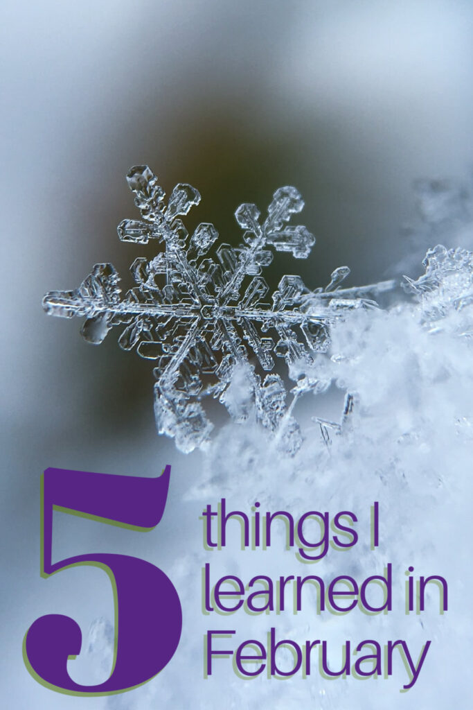 5 Things I Learned in February
